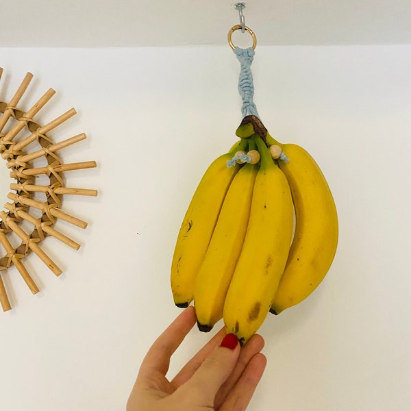 Suspension pour banane en macramé fait main, porte fruits, cuisine