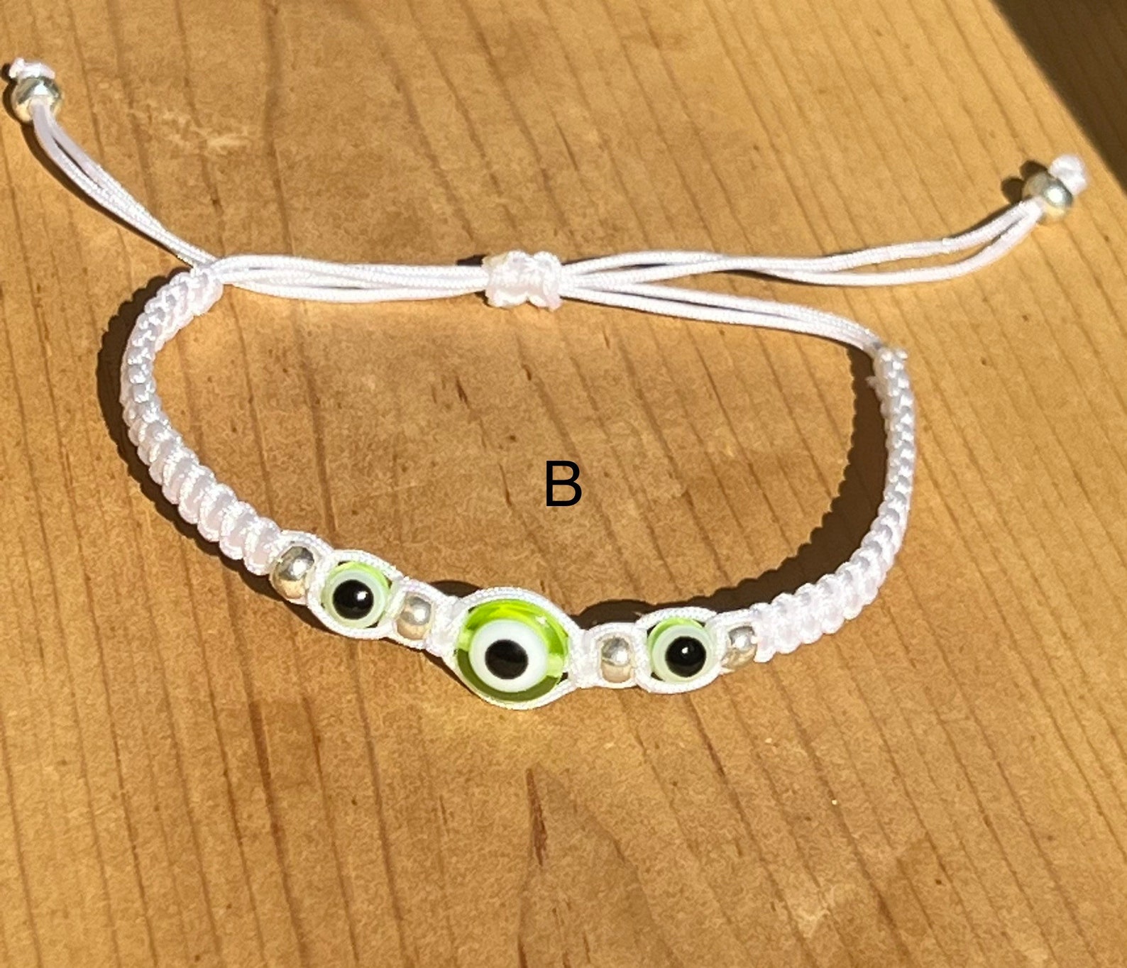 Men and Womens Evil Eye Bracelet Light Green Evil Eye Etsy