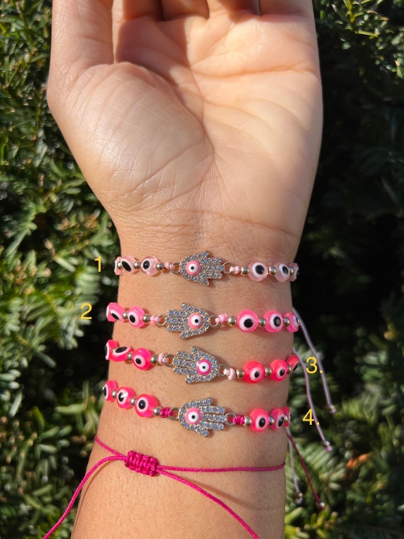 Pink Saint Jude bracelet, San Judas charm bracelet for men and women,  friendship bracelet, best friend gifts, jewelry, unique gifts