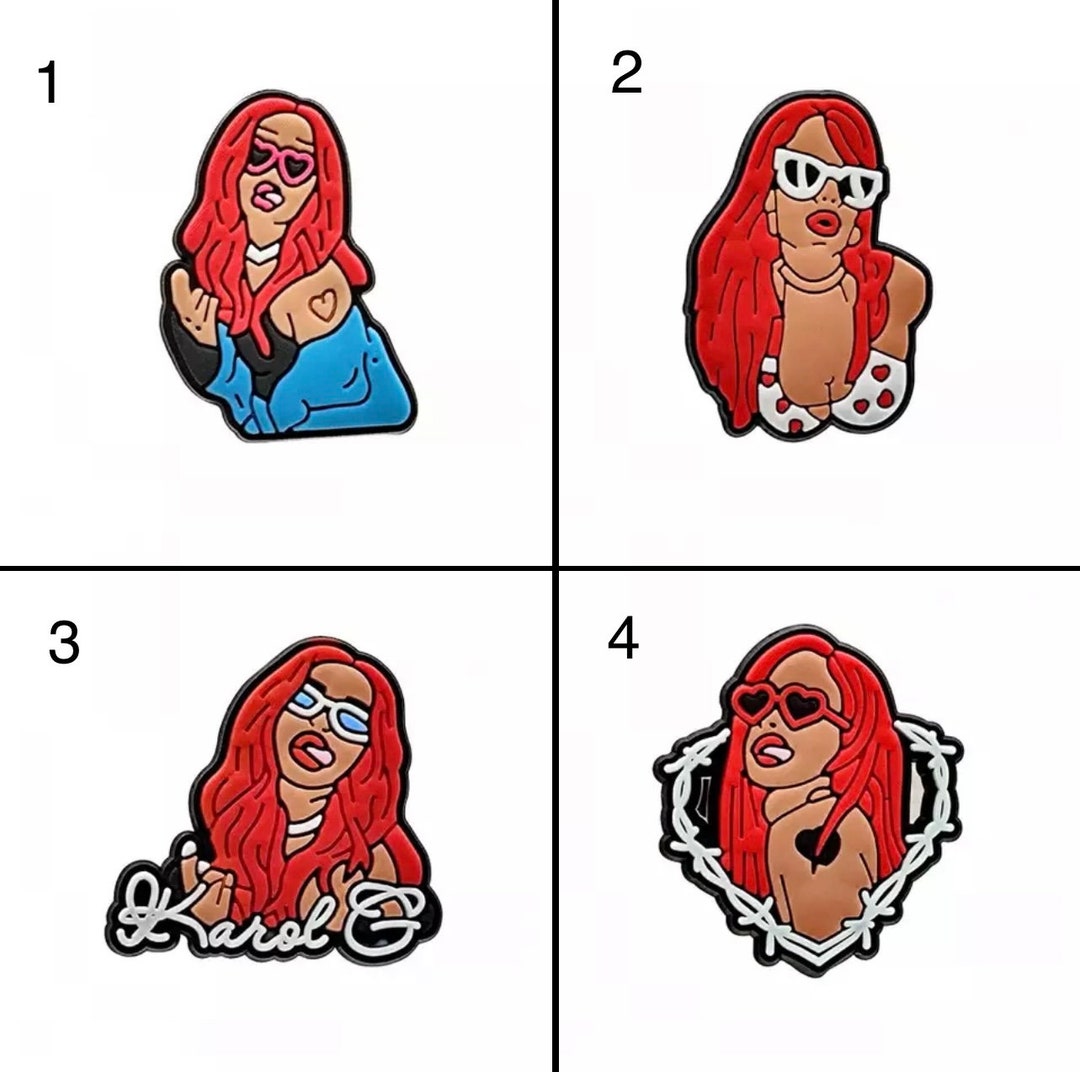 Karol G Croc Charms, Karol G Jibbitz, Bichota, Karol G Shoe Charms Etsy