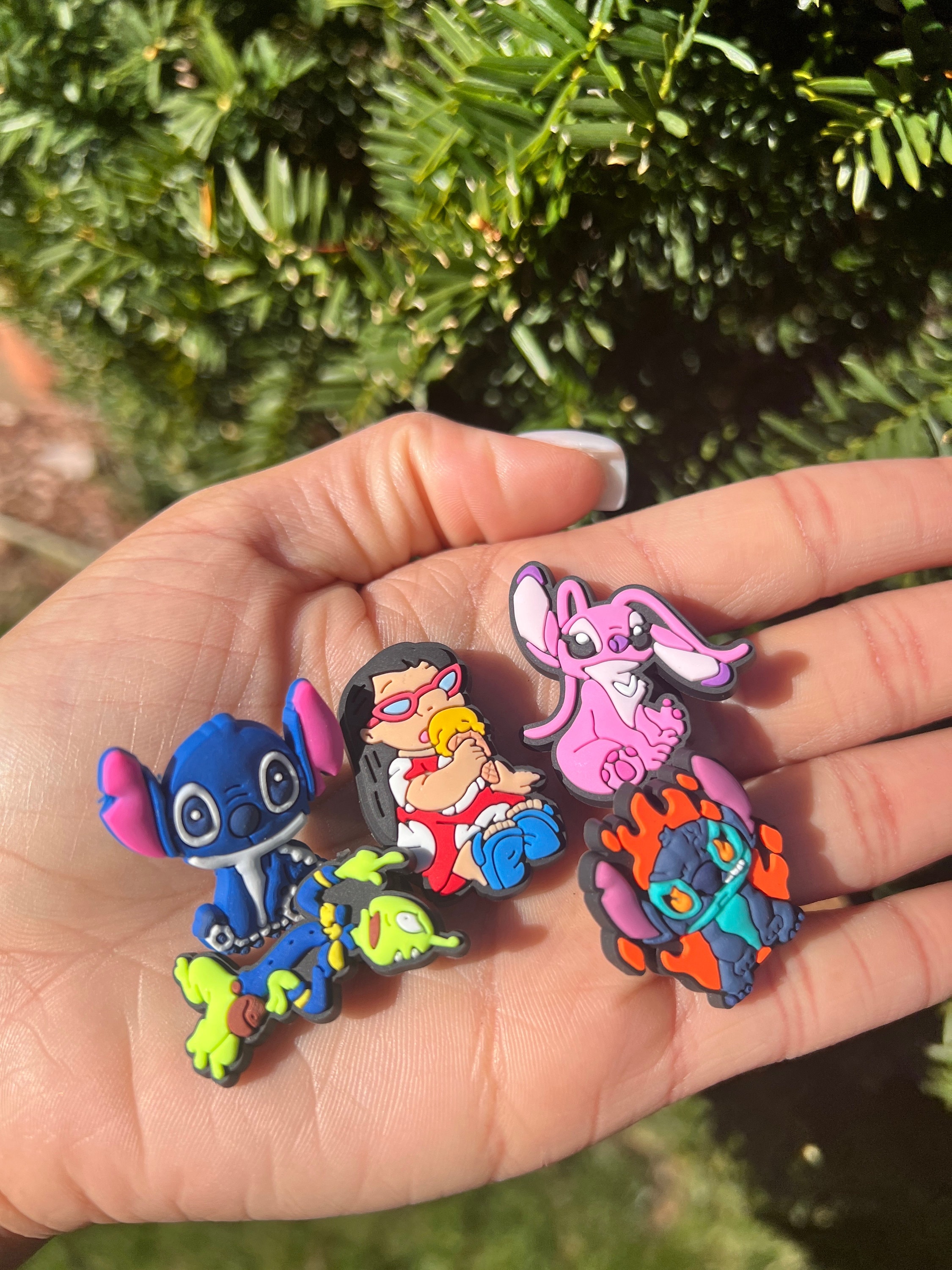 Disneys Lilo and Stitch Croc Charms, Blue Alien Show Charms