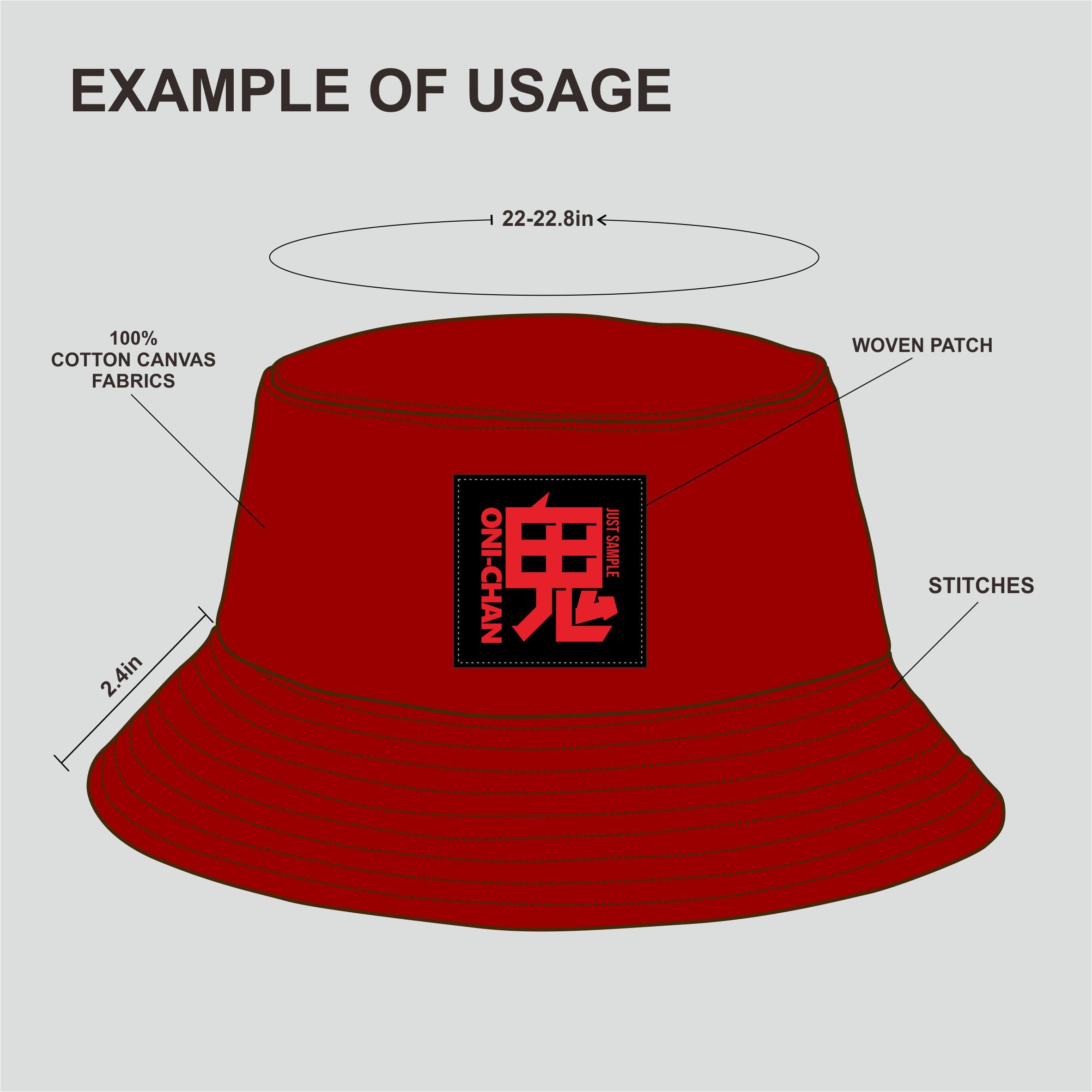 Bucket Hat Vector Mockup Illustration Flat Technical Drawing - Etsy