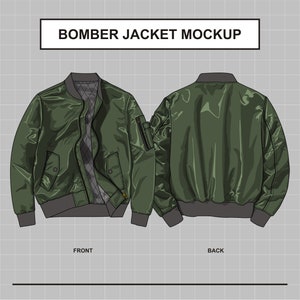 Premium PSD  Bomber jacket mockup v2 back style