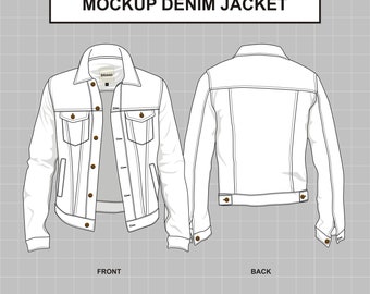 [GRAVER]★ELBOW DRAWING SMILE WHITE CLIP DENIM JACKET UNISEX] Elbow Drawing Smile White Clip Jean Jacket - GRAVER
