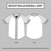 Baseball Shirt Raglan Vector Jersey Mockup Illustrator CAD Drawing - Etsy