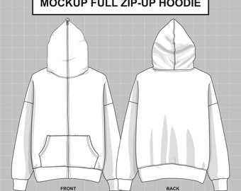 Full Zip Hoodie - Etsy