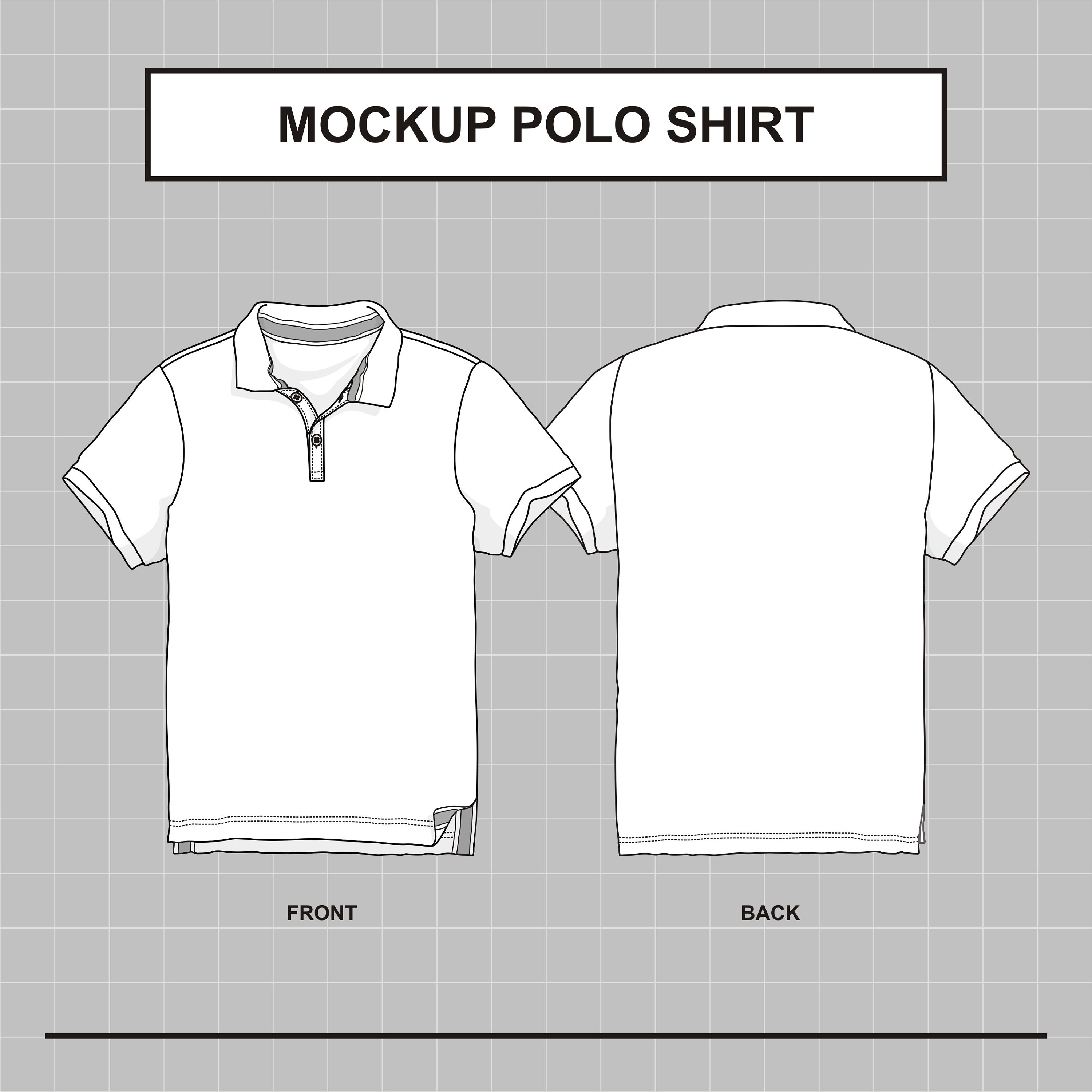 Polo Shirt Collared Shirt Vector Template Mockup Etsy Polo Shirt Collared Shirt Vector Template Mockup Etsy