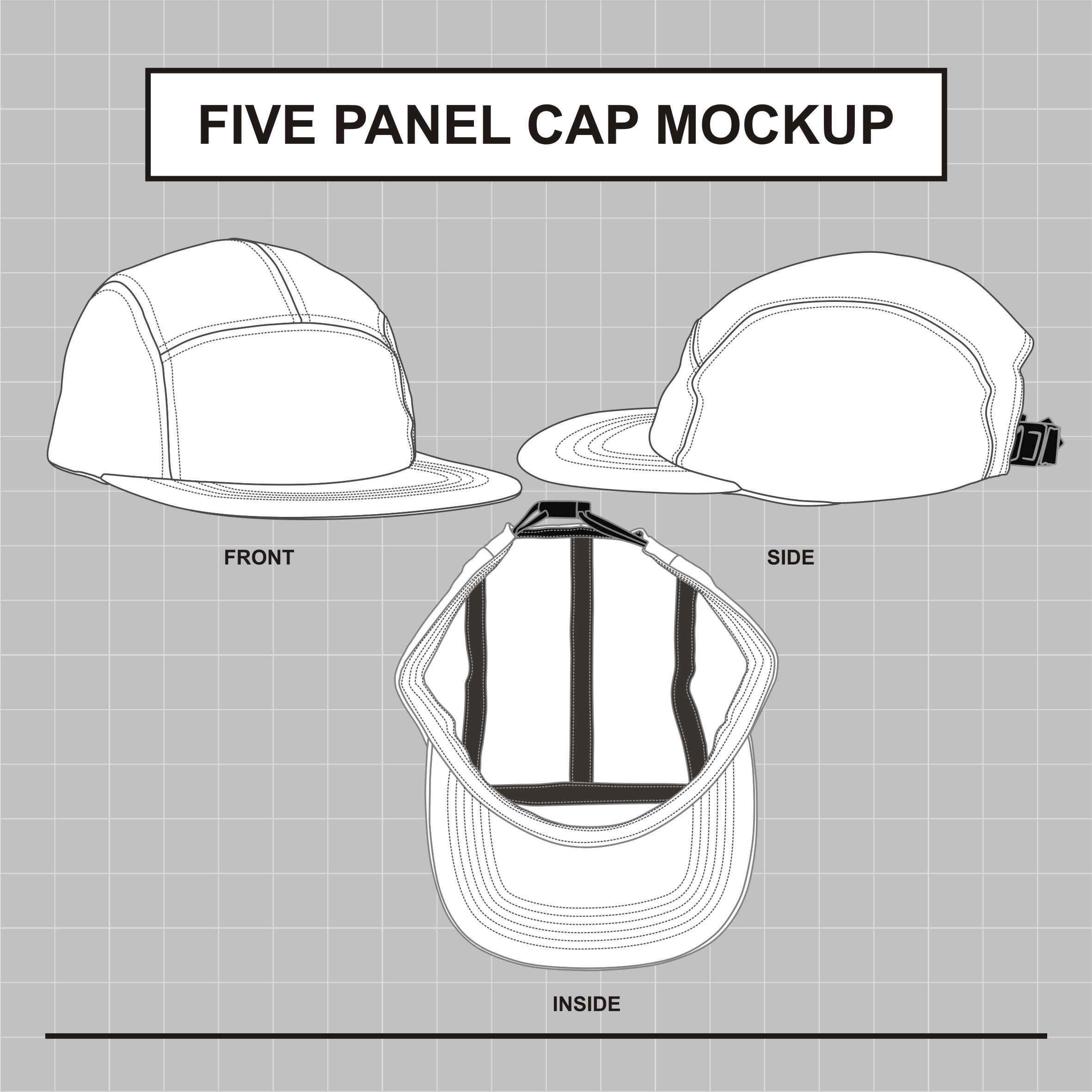 Five Panel Hat Template Five Panel Hat Template