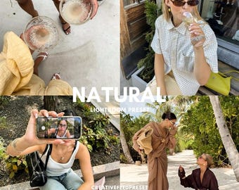 Natural Bright Lightroom Presets, Best Mobile Presets, Bright Airy & Clean, Instagram Photo Filter, No Filtro Bright Presets Pack, That Girl