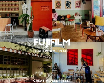 5 Fujifilm Lightroom Presets Mobile, Film Aesthetic, Retro Vintage Camera Look, Instagram Photo Filters, 90s Vibe Fujifilm Digicam Presets