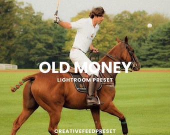 3 Old Money Lightroom Presets, Instagram Photo Editing, Luxury Aesthetic Presets for Bloggers, Vintage Photo Filters, Warm Tones Classy Look