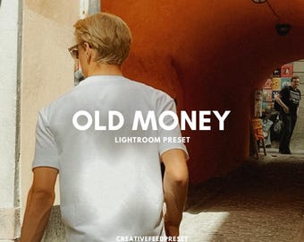 Ajustes preestablecidos de Lightroom con dinero antiguo, edición de fotos para Instagram, ajustes preestablecidos de estética de lujo para blogueros, filtros de fotos vintage, tonos cálidos, aspecto elegante