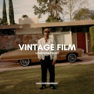 3 Vintage Film Lightroom Preset, Retro Film Aesthetic Presets, Vintage Film Filter, 90&#39;s Lightroom Presets, Old School Presets, Analog Film