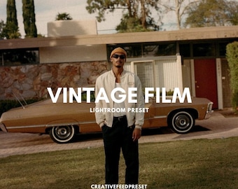 3 Vintage Film Lightroom Preset, Retro Filmästhetik Presets, Vintage Film Filter, 90er Jahre Lightroom Presets, Old School Presets, Analog Film
