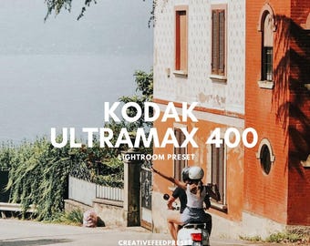 3 KODAK ULTRAMAX 400 Film Presets Lightroom, Film Aesthetic, Kodak Portra 400, Kodak Gold, Kodak Film Preset for Instagram Retro Photography