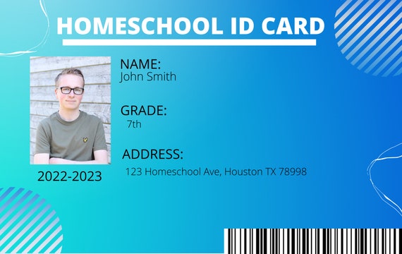 Printable Homeschool Id Cards