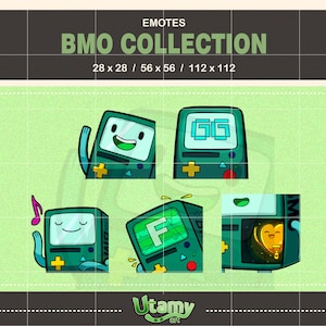 BMO emotes cartoon | Twitch Adventure time emotes | Emote | Stream