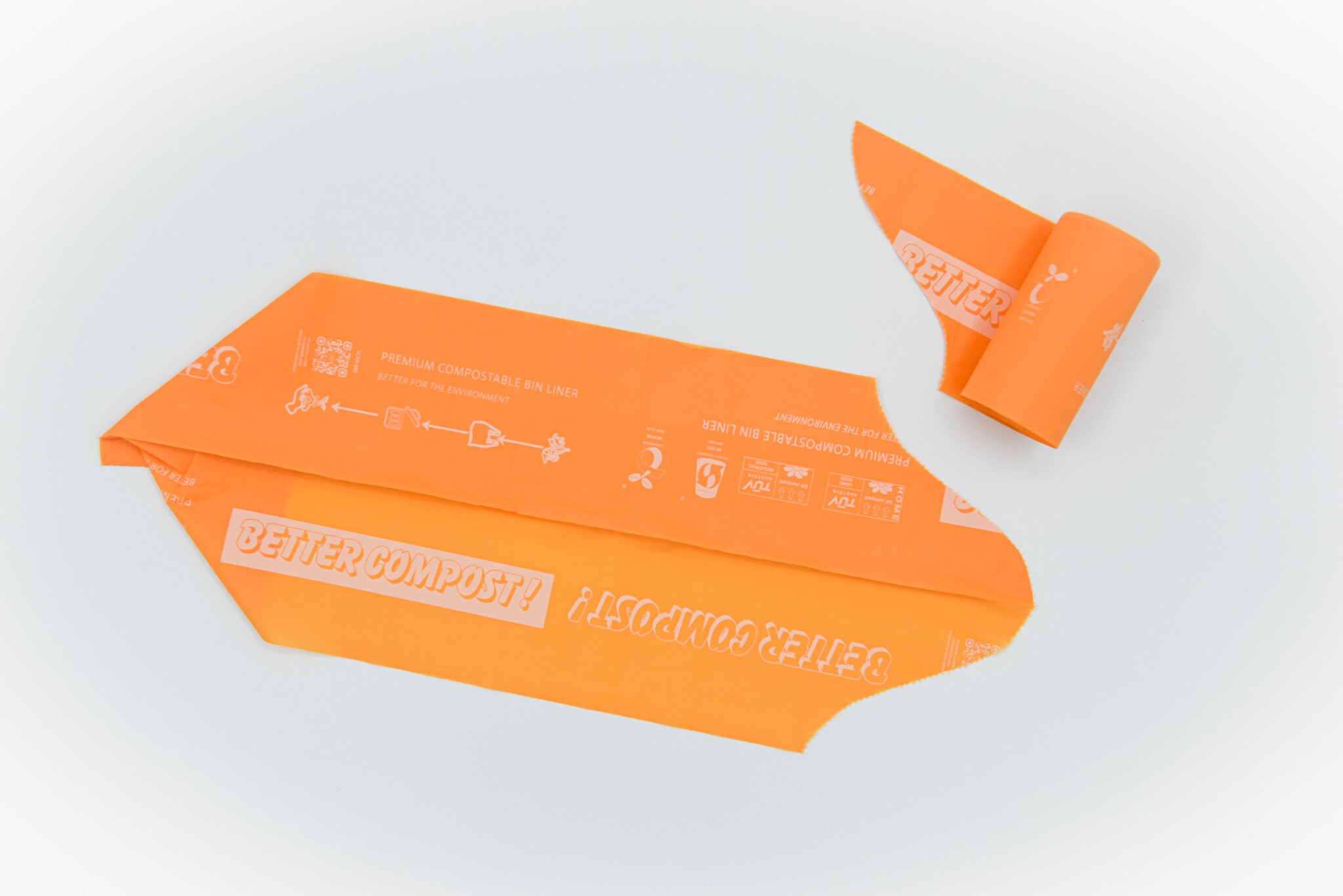 100 Compostable Kitchen Bin Liner, 8L Ecofriendly Biodegradable Bulk