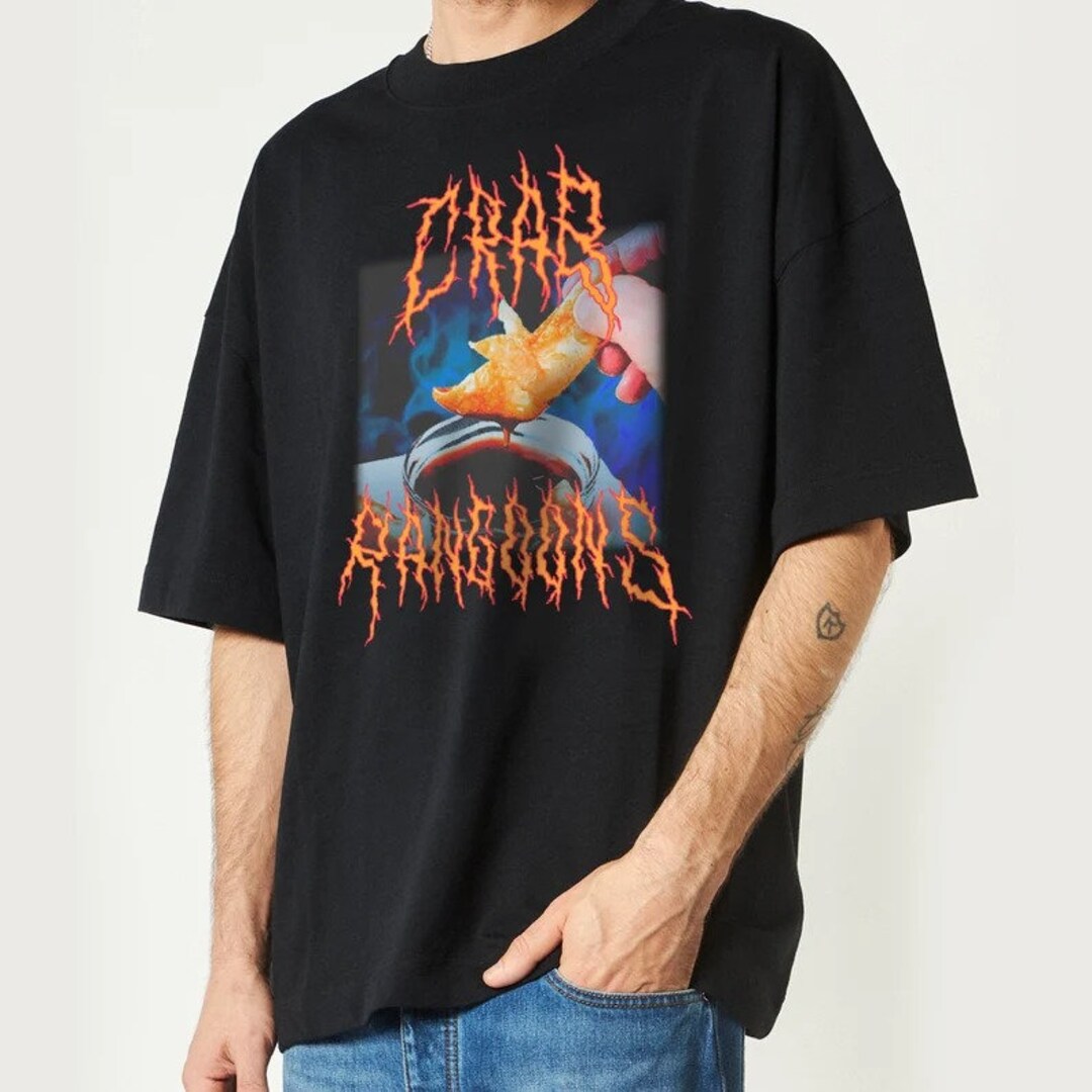 Crab Rangoon Heavy Metal Tshirt Crab Rangoon Vintage Shirt Etsy