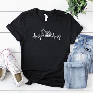 Heavy Equipment Operator Shirt / Operator T-Shirt / Operator Gift / Operator Dad Shirt / Heavy Equipment Operator Heartbeat Shirt