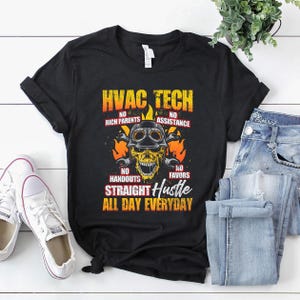 HVAC Technicians Shirt / Hvac Tech Shirt / Hvac Technician Gift / HVAC Tech AC technician Installer Distressed Apparel Gift