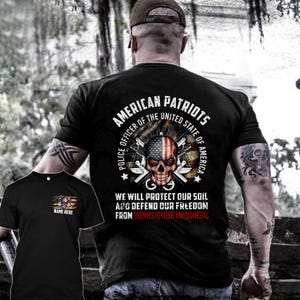 Personalized Police Officer Shirt / Police Officer T-Shirt / Police Officer Gift / Police Officer Hoodie / To Die In Combat Is Honor Shirt