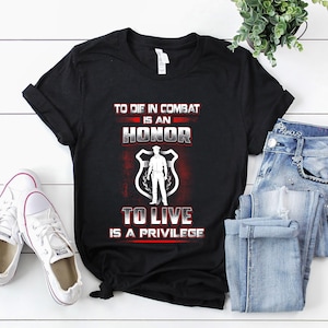 Police Officer Shirt / Police Officer T-Shirt / Police Officer Gift / Police Officer Hoodie / To Die In Combat Is Honor Shirt