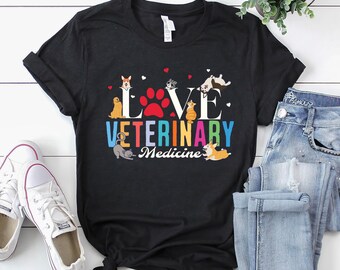 Shirt dierenarts / cadeau dierenarts / shirt dierenarts / T-shirt dierenarts / shirt dierenarts / shirt liefde dierenarts