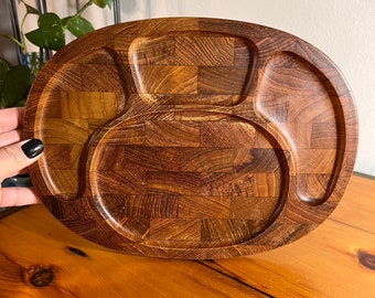 Digsmed Denmark | Lazy Susan | Serving Tray | Teak and Glass Digsmed Denmark | Lazy Susan | Serving Tray | Teak and Glass