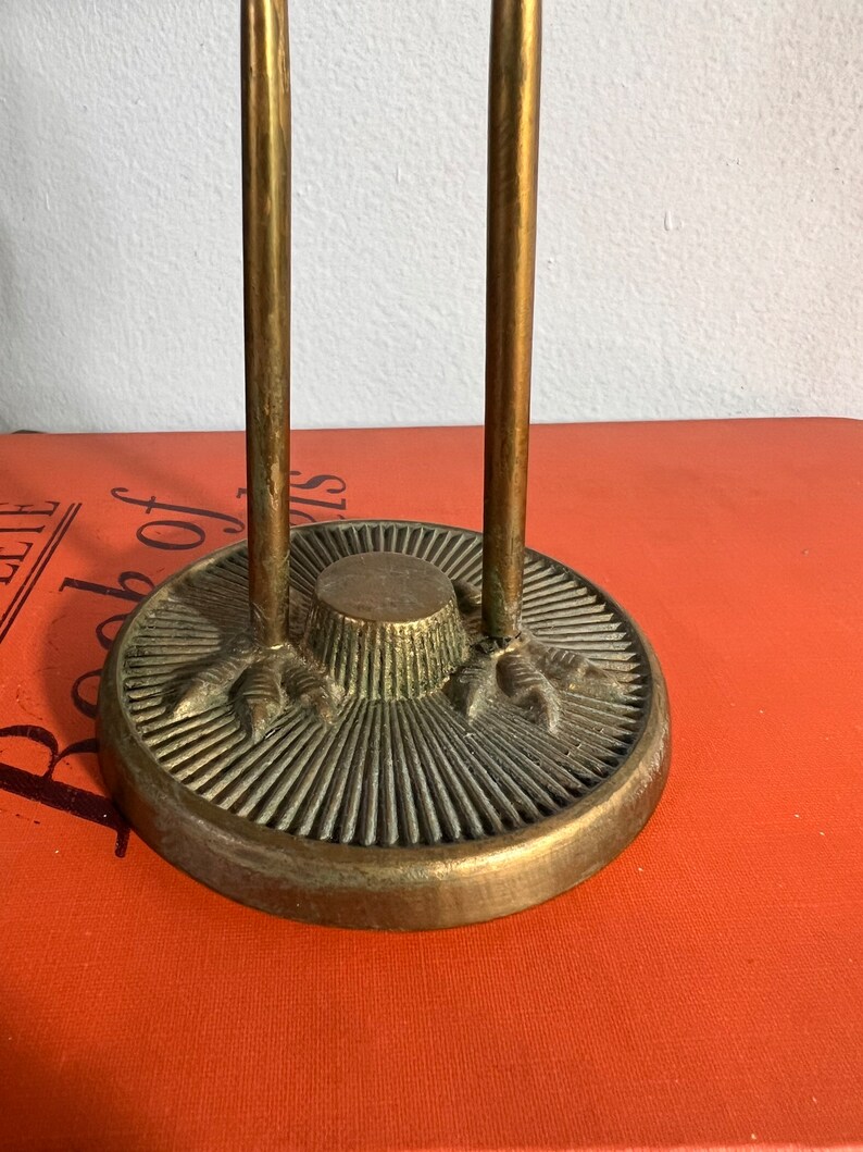 Vintage Solid Brass Cranes Set of Two Etsy