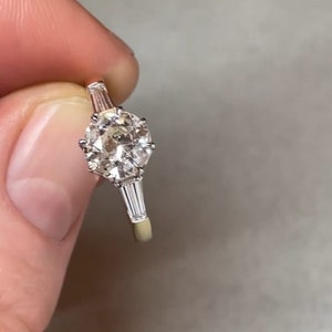 Ronde moissaniet-diamantenring van 2 kt: schildgeslepen, massief roségouden verloving
