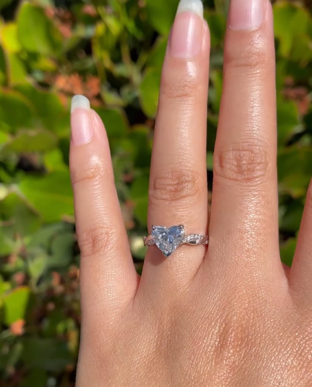 Wedding Ring Carat Heart Diamond Ring CT Heart Moissanite