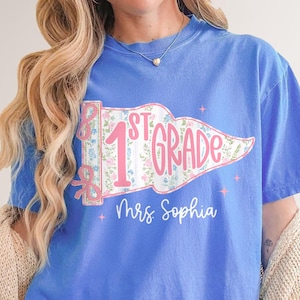 Comfort Colors Teacher Shirts, Custom Teacher Name Shirt, Personalized Teacher Gifts, Back To School Shirt For Teacher, Gifts For Teacher