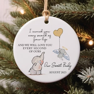 Personalized Baby Memorial Ornament: Infant Loss Keepsake