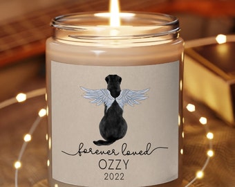 Personalized Pet Memorial Gift, Custom Pet Loss Keepsake, Loss of Dog Candle, Pet Sympathy Gift, Pet Memorial Scented Candle, Cat Loss Gift