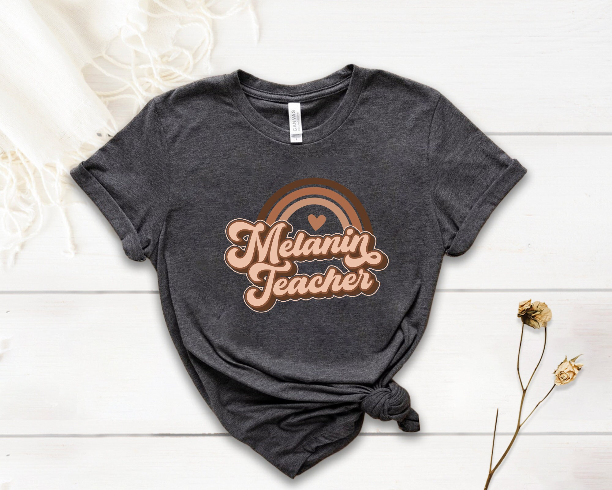 Melanin Teacher Shirts for Teachers Black History Month Etsy