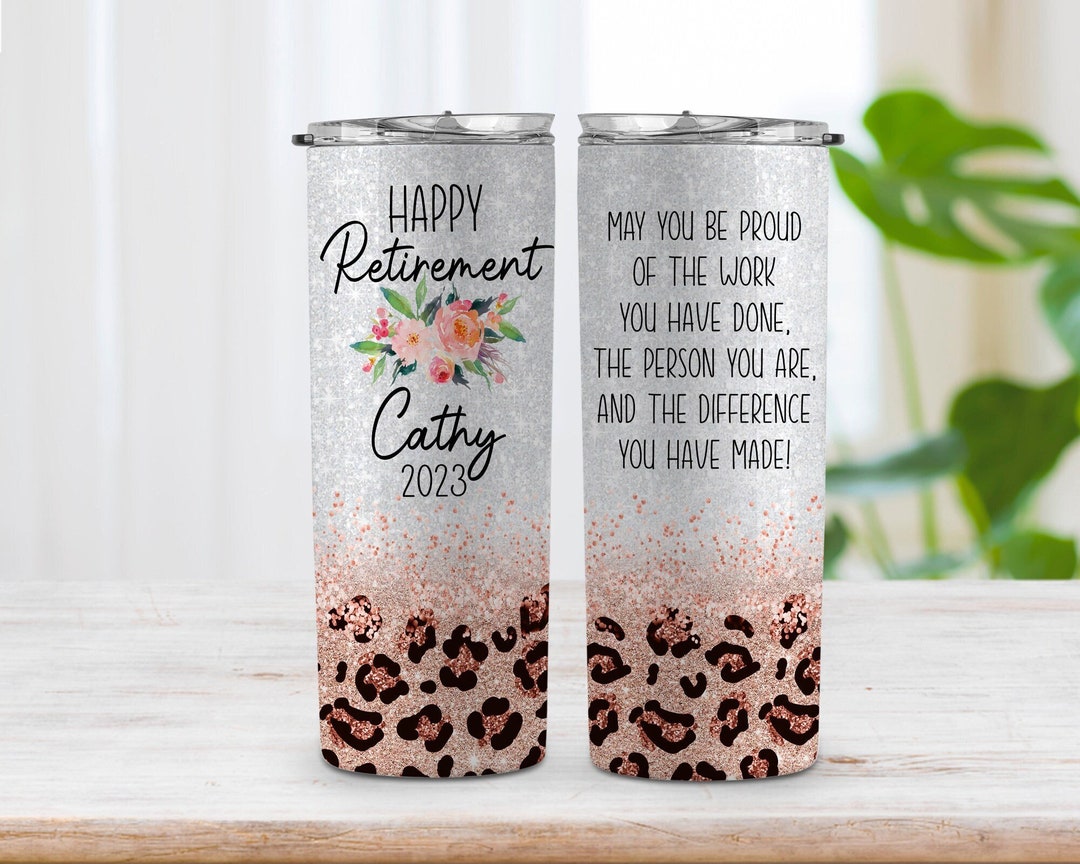 Personalized Retirement Tumbler Retirement Gifts for Etsy