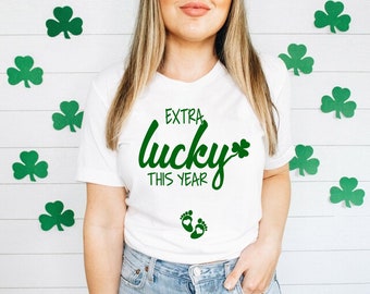 St Patricks Day Gift, Extra Lucky This Year, Saint patricks day, Lucky In Love, Lucky Bride, Patrick's Day Shirt