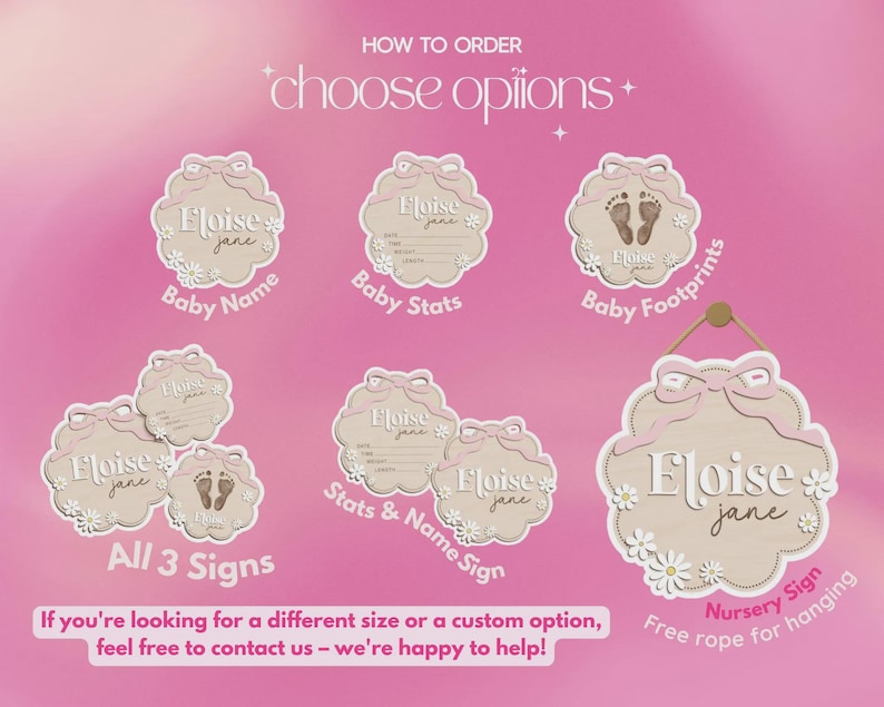 Butterfly Baby Name Sign: Wooden Birth Announcement, Baby Shower Gift image 3