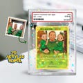 Personalized Fathers Day Gift Trading Card Style, Anime Photo Acrylic Plaque, New Dad Gift, Game Dad Gift From Kid, Gamer Husband Gift