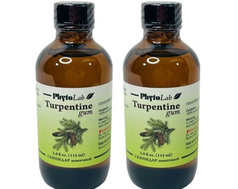 Turpentine Gum Therapeutic Grade Phytolab 2x Bottles Of 3.8 oz Ea