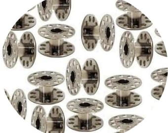 Singer Metal Bobbins 20-Pack - Class 66 For Models 401, 500, 503 & More Vintage Sewing