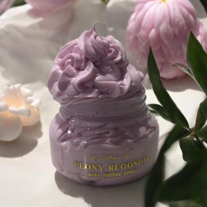 Peony Blossom Body Butter Cream 8oz |Hydrating Floral Lotion for Dry Skin |Sweet Scented Natural Body Butter |Moisturizing Skincare Gift