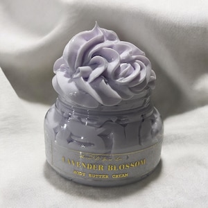 Lavender Blossom  Body Butter Cream 8oz, Sweet Scents, Hydrating & Moisturizing Body Butter For Dry Skin, Fruity Lotion Natural Skincare