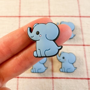 Elephant Shoe Charms, Animal Charms, Cute Shoe Clips, Shoe Accessories, Kids Birthday Gift, Elephant Accessories, Shoe Pins, Clog Charms