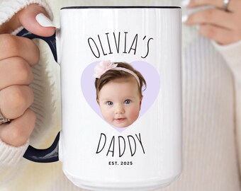 Custom Baby Face Mug, Coffee Mug for Grandma, Personalized Mug with Baby Photo, New Grandma Birthday Gift, Grandmother Gifts, Picture Mug