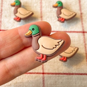 Duck Shoe Charm, Mallard Shoe Charms, Capybara Shoe Accessories,Shoe Charm Set, Animal Shoe Charms, Wildlife Shoe Charms