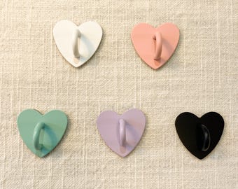 Metal Adhesive Heart Phone Charm Hook: Kpop Style Phone Holder