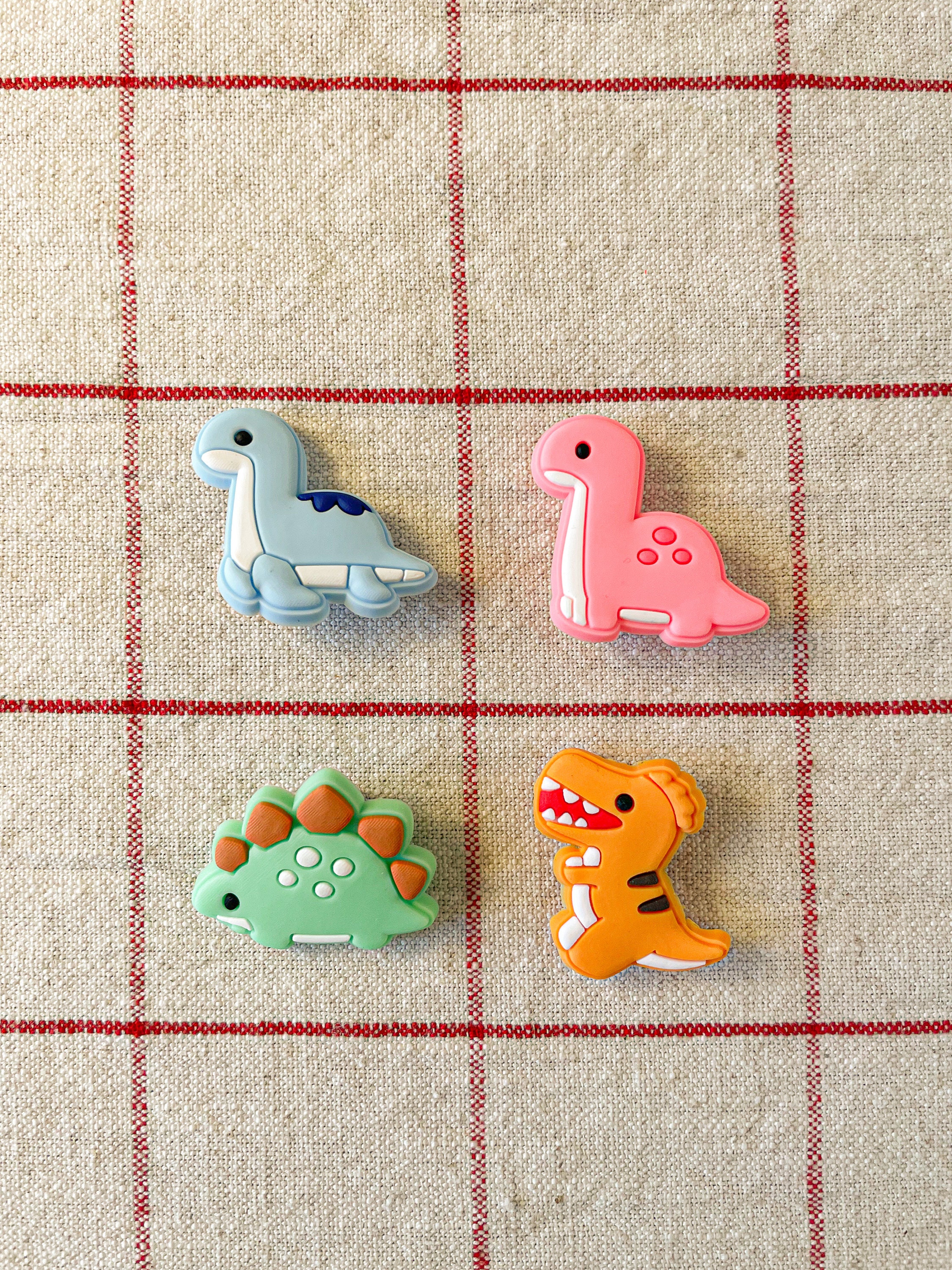 Dino Blooms Charms, DIY Charms, Charms for Slime, Mixed Resin Cabochons,  Dinosaur Themed Charms, Floral Charms 