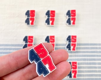 45 47 Shoe Charm, Make America Great Again Charms, Republican Shoe Decorations, Trump Love Clog Accessories, Trump 2024, Donald Trump